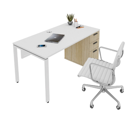 ECONO LINE DESK 1500W X 750D  WITH DESK HEIGHT PEDESTAL